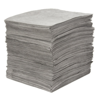 Feuilles absorbantes souffl&eacute;es de premi&egrave;re qualit&eacute;, Universel, 15" x 18", 25 gal. d'absorption Distribution Jean Lapalme