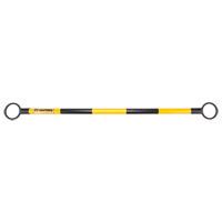 Barre t&eacute;lescopique pour barricade, Longueur d&eacute;ploy&eacute;e de 85", Noir/Jaune Distribution Jean Lapalme