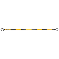 Barre t&eacute;lescopique pour barricade, Longueur d&eacute;ploy&eacute;e de 85", Noir/Jaune Distribution Jean Lapalme