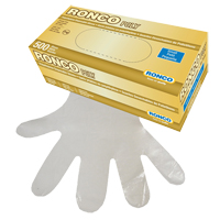 Disposable Glove, Small, Polyethylene, 1-mil, Powder-Free, Clear Distribution Jean Lapalme