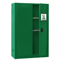 Armoire de rangement pour pesticides, 45 gal., 65" h x 43" l x 18" p Distribution Jean Lapalme