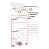 &eacute;tiquettes SGH auto-plastifiantes pour le milieu de travail, Papier cartonn&eacute;, 3" la x 6" h, Anglais Distribution Jean Lapalme
