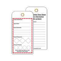&eacute;tiquettes SGH pour le milieu de travail, Papier cartonn&eacute;, 3" la x 6" h, Anglais Distribution Jean Lapalme
