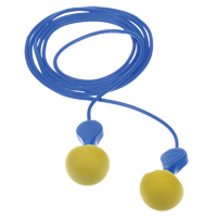 Bouchons d'oreilles d&eacute;tectables E-A-Rsoft Express Pod, Avec cordon, R&eacute;gulier, Vrac - Sachet coussin, NRR dB 23 Distribution Jean Lapalme
