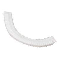 Pleated Bouffant Cap, Polypropylene, 21", White Distribution Jean Lapalme