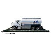 Ride-Side Berm Secondary Containment for Vehicles, 7,500 US gal. Capacity, 20' W x 40' L x 15" H, L-Bracket Distribution Jean Lapalme