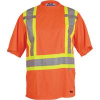 T-shirt de s&eacute;curit&eacute; Viking, Polyester, Petit, Orange haute visibilit&eacute; Distribution Jean Lapalme