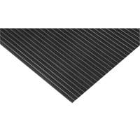 Tapis &agrave; nervures larges, Essuie-pieds, 3' x 75' x 1/8", Noir Distribution Jean Lapalme
