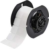 &eacute;tiquette autoplastifi&eacute;es pour fils et c&acirc;bles, Vinyle, 1" lo x 2,6" h, Incolore/blanc Distribution Jean Lapalme