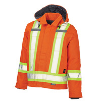Manteau de s&eacute;curit&eacute;, Orange haute visibilit&eacute;, Grand Distribution Jean Lapalme