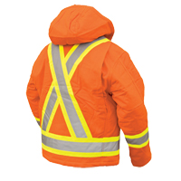 Manteau de s&eacute;curit&eacute;, Orange haute visibilit&eacute;, Grand Distribution Jean Lapalme