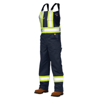 Salopettes de s&eacute;curit&eacute; non doubl&eacute;e, Poly-coton, Grand, Bleu marine Distribution Jean Lapalme