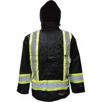 Insulated Jacket, Polyester/Polyurethane, Black, Small Distribution Jean Lapalme