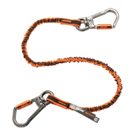 Longe porte-outils &agrave; rotule et &agrave; verrouillage double Squids 3119F(x), Tendeur, Mousqueton double Distribution Jean Lapalme
