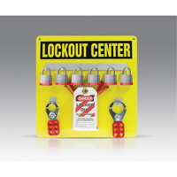 Trousse de plaquette de suspension, Cadenas Acier lamin&eacute;, Capacit&eacute; de 6, Cadenas Compris Distribution Jean Lapalme