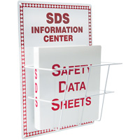Station de type panier en aluminium pour les fiches signal&eacute;tiques, Anglais, Compris reliures Distribution Jean Lapalme