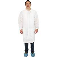 Sarreau de laboratoire, Polypropyl&egrave;ne, Blanc, Grand Distribution Jean Lapalme