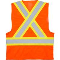 Veste de s&eacute;curit&eacute; pour la circulation, Orange haute visibilit&eacute;, Moyen, Polyester Distribution Jean Lapalme