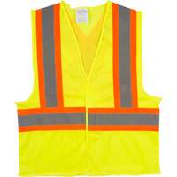 Veste de s&eacute;curit&eacute; pour la circulation, Jaune lime haute visibilit&eacute;, Moyen, Polyester Distribution Jean Lapalme