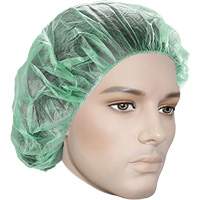 Bouffant Caps, Polypropylene, 21", Green Distribution Jean Lapalme
