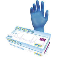Disposable Gloves, 2X-Large, Nitrile, 4-mil, Powder-Free, Blue Distribution Jean Lapalme