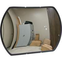 Roundtangular Convex Mirror with Bracket, 12" H x 18" W, Indoor/Outdoor Distribution Jean Lapalme