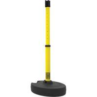 PLUS Barrier Post Set Receiver, 42" High, Yellow Distribution Jean Lapalme