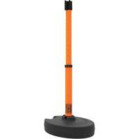 PLUS Barrier Post Set Receiver, 42" High, Orange Distribution Jean Lapalme