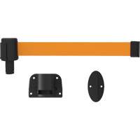 PLUS Wall Mount Barrier System, Plastic, Screw Mount, 15', Orange Tape Distribution Jean Lapalme