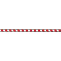 Marqueur robuste pour le sol Tough-Mark, Rectangle, 48" lo x 2" la, Rouge et blanc, Poly&eacute;thyl&egrave;ne Distribution Jean Lapalme