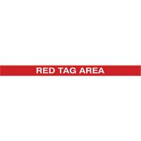 Marqueur robuste pour le sol Tough-Mark, Rectangle, 48" lo x 2" la, Rouge, Poly&eacute;thyl&egrave;ne Distribution Jean Lapalme