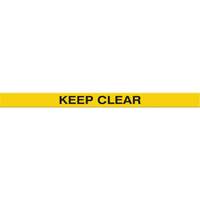 Marqueur robuste pour le sol Tough-Mark, Rectangle, 48" lo x 2" la, Jaune, Poly&eacute;thyl&egrave;ne Distribution Jean Lapalme
