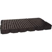 Plateforme de d&eacute;versement modulaire, Capacit&eacute; de d&eacute;versement 88 gal. US, 51,5'' x 78,25" x 6,5" Distribution Jean Lapalme