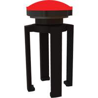 PLUS Barrier System Strobe Light Bracket & Red Strobe Light, Black Distribution Jean Lapalme