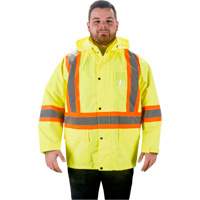 RZ1000 Rain Jacket, Polyester, Small, High Visibility Lime-Yellow Distribution Jean Lapalme