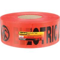 Scotch&reg; Buried Barricade Tape, English, 3" W x 1000' L, 4 mils, Black on Red Distribution Jean Lapalme