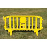 Barricade Movit, Emboîtables, 78" lo x 39" h, Jaune Distribution Jean Lapalme