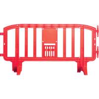 Barricade Movit, Emboîtables, 78" lo x 39" h, Rouge Distribution Jean Lapalme