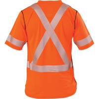 Polartec&reg; Power Grid&reg; High Visibility Short Sleeved T-Shirt, Polyester, Small, Orange Distribution Jean Lapalme