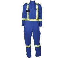 Combinaisons ignifuges &agrave; bandes Firewall FR, Taille T-petit, Bleu royal Distribution Jean Lapalme