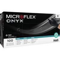 Onyx&reg; Gloves, Small, Nitrile, 3.5-mil, Powder-Free, Black Distribution Jean Lapalme
