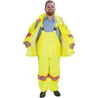 RZ1000 Rain Suit, Polyester, Small, High Visibility Lime-Yellow Distribution Jean Lapalme
