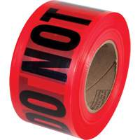 PrimeGuard "Danger Do Not Enter" Barricade Tape, English, 3" W x 1000' L, Black on Red Distribution Jean Lapalme