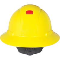 Full Brim Hardhat with Uvicator Sensor, Ratchet Suspension Distribution Jean Lapalme