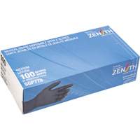 Gants jetables de calibre m&eacute;dical r&eacute;sistants &agrave; la perforation, Moyen, Nitrile, 5 mils, Sans poudre, Noir, Classe 2 Distribution Jean Lapalme