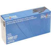 Puncture-Resistant Medical-Grade Disposable Gloves, Large, Nitrile, 5-mil, Powder-Free, Black, Class 2 Distribution Jean Lapalme