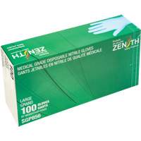 Puncture-Resistant Medical-Grade Disposable Gloves, Large, Nitrile, 3.5-mil, Powder-Free, Blue, Class 2 Distribution Jean Lapalme