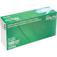 Puncture-Resistant Medical-Grade Disposable Gloves, 2X-Large, Nitrile, 3.5-mil, Powder-Free, Blue, Class 2 Distribution Jean Lapalme