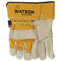 Gants pour cordeur American, Grand, Paume Cuir fleur de vache, Doubleure Coton Distribution Jean Lapalme