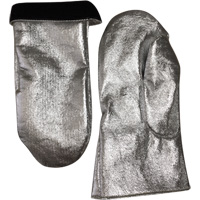 Heat Resistant Welding Mitt, Aluminized Carbon/Leather, One Size, Protects Up To 800° F (426.66° C) Distribution Jean Lapalme